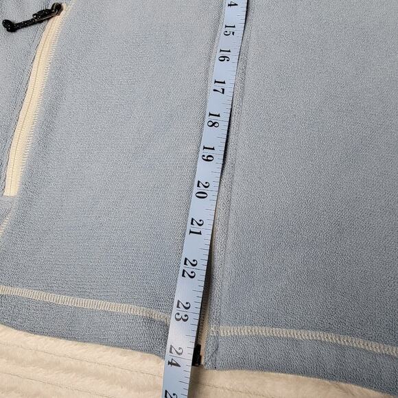 REI Polartec Full Zip Fleece Jacket Womens Large Blue Made In Canada Cozy Warm - Picture 7 of 11